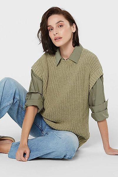 SENSES.THE LABEL Pullunder im Rippstrickmuster günstig online kaufen