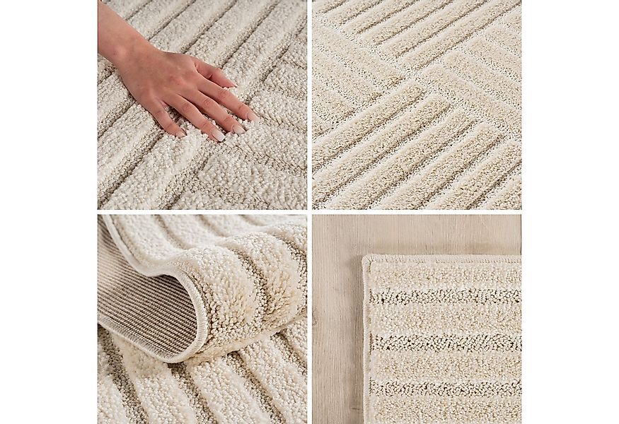 SIMPEX24 Designteppich Boho Design, Rechteckig, Höhe: 8 mm, Teppich Wohnzim günstig online kaufen