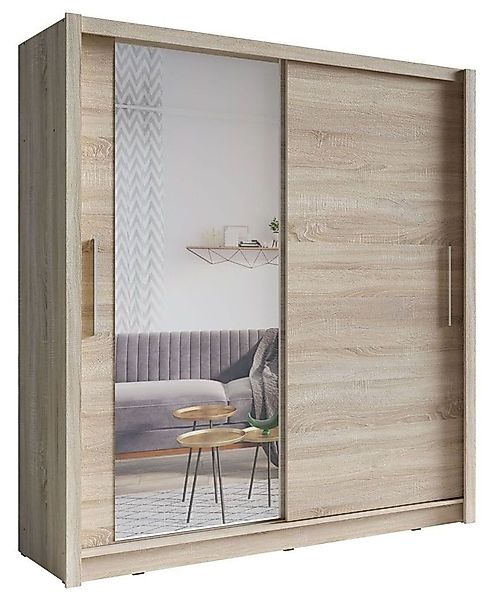 Lukas Möbel Kleiderschrank Kleiderschrank mit Spiegel günstig online kaufen