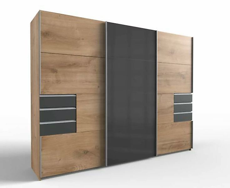 Wimex Schwebetürenschrank "Saigon Kleiderschrank", mit Glaselementen, 3 Tür günstig online kaufen