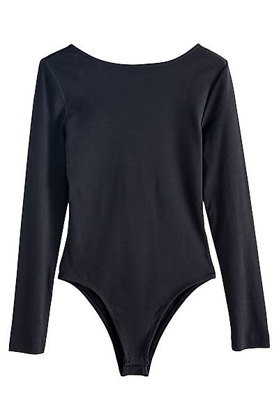 Next Blusenshirt Langärmeliger Bodysuit mit U-Rückenausschnitt (1-tlg) günstig online kaufen