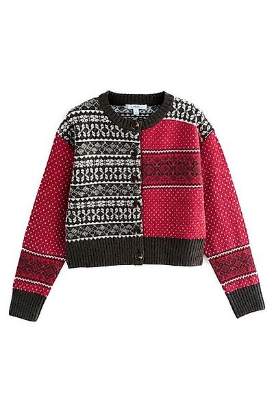 Next Strickjacke Strickjacke mit Rundhalsausschnitt (1-tlg) günstig online kaufen