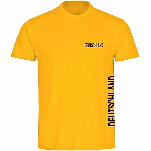 multifanshop T-Shirt Herren Deutschland - Brust & Seite - Männer günstig online kaufen