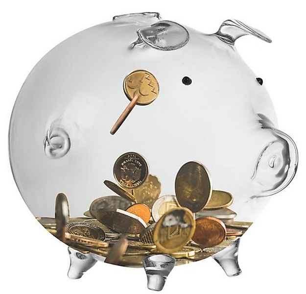 Ruhhy Spardose Sparschwein Glassparschwein, (Spar-Set, 1-tlg., sparen), ges günstig online kaufen