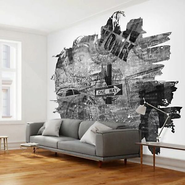 artgeist Fototapete Black-and-white New York collage schwarz/weiß Gr. 350 x günstig online kaufen