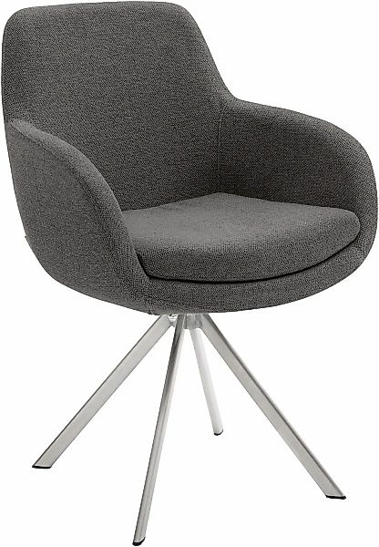 Musterring Esszimmerstuhl "Tavia", (Set), 2 St., Chenille, Stativgestell Ed günstig online kaufen