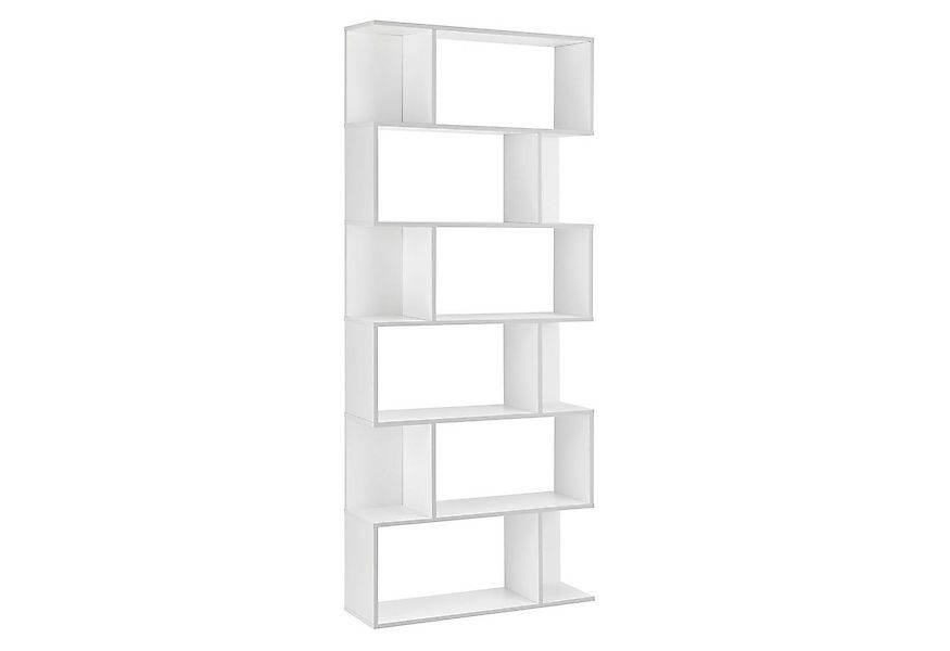 en.casa Bücherregal, »Borrby« Standregal 192x80x24cm Weiß günstig online kaufen