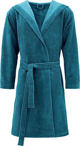 Erwin Müller Bademantel Unisex-Bademantel "Schwanau", Kurzform, mit Kapuze, günstig online kaufen
