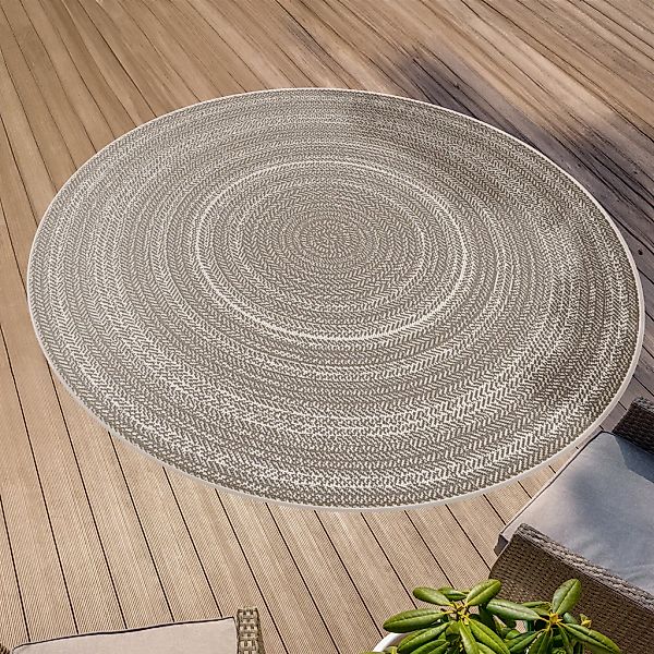 Primaflor-Ideen in Textil Teppich "Outdoorteppich ELDORADO Giro" rund 4 mm günstig online kaufen