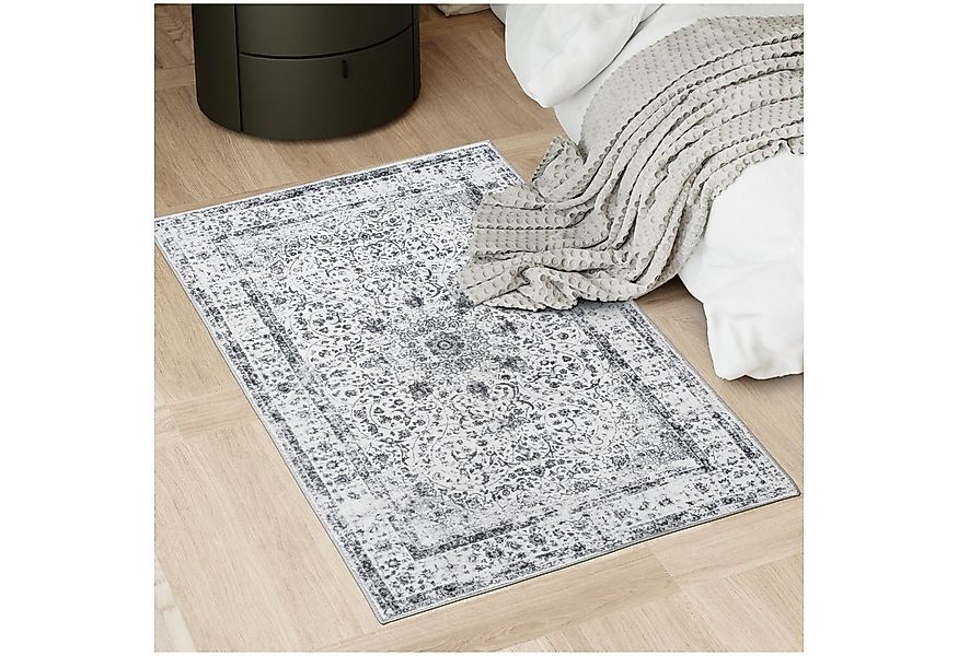 tectake Teppich Vintage Designer Teppich, Eckig, Höhe: 0.6 mm, verschiedene günstig online kaufen