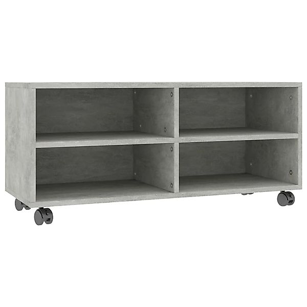Tv-schrank Mit Rollen Betongrau 90×35×35 Cm Spanplatte günstig online kaufen