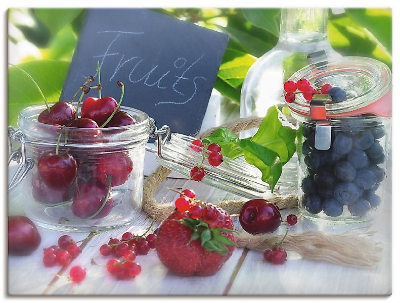 Artland Wandbild »Frischer Früchte Sommer« Lebensmittel 1 Stk. tlg. als Lei günstig online kaufen