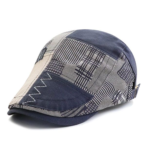 Sporty Flat Cap Gatsby Retro Patch günstig online kaufen