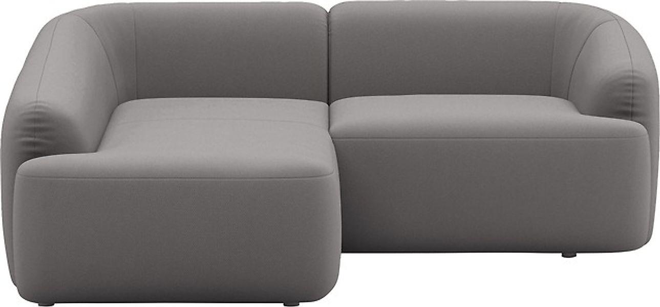 INOSIGN Ecksofa »Nergal, kompakte Stellmaße, Breite 216cm, organisches Desi günstig online kaufen