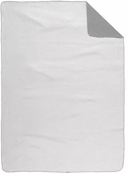 Biberna Wohndecke "Eva" wohlig warme Melange Decke aus 100% Baumwolle - mad günstig online kaufen