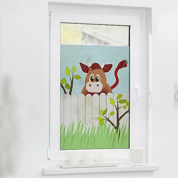 LICHTBLICK Fensterfolie Tiere grün weiß B/L: ca. 50x100 cm günstig online kaufen
