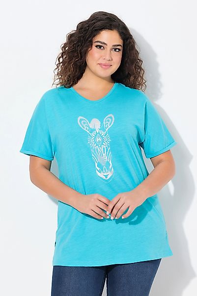 Ulla Popken T-Shirt T-Shirt Tiermotiv Oversized günstig online kaufen