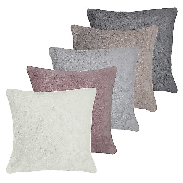 Casa Colori Kissenbezug Fleece 50x50 cm Plüsch Flausch Microfaser uni - sup günstig online kaufen