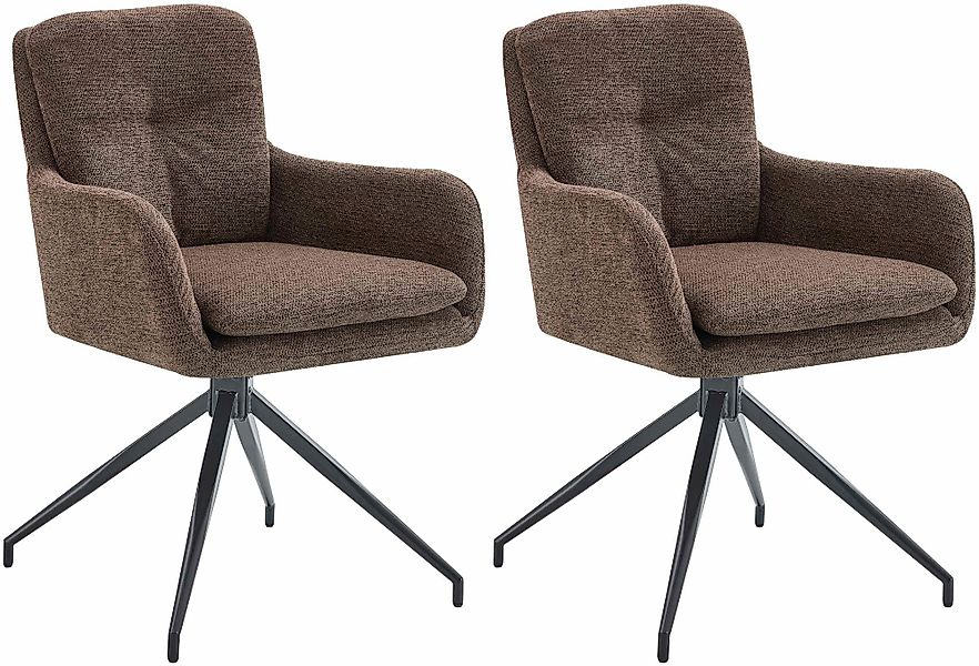 CLP Esszimmerstuhl Pickett (2er Set), Stoffbezug, günstig online kaufen