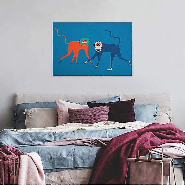 A.S. Création Leinwandbild "monkey business", Kunst-Tiere-Kinder, (1 St.), günstig online kaufen