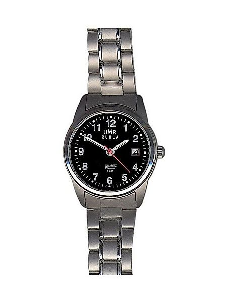 UMR Ruhla Quarzuhr Titan Damenuhr 7170-6, 26 mm, Schwarz, Titanarmband günstig online kaufen