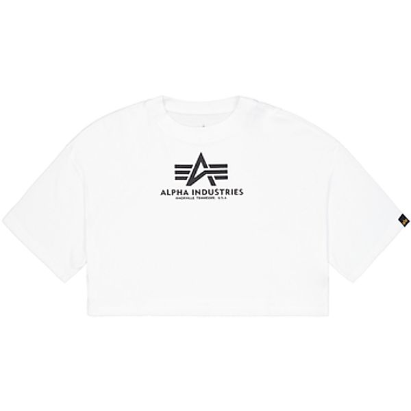 Alpha Industries  T-Shirt Basic T-Shirt BL Cropped PP W - white günstig online kaufen