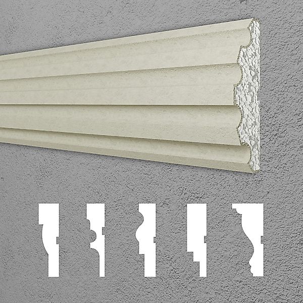 Hexim Stuckleiste DML-125, 2 Meter / günstig online kaufen