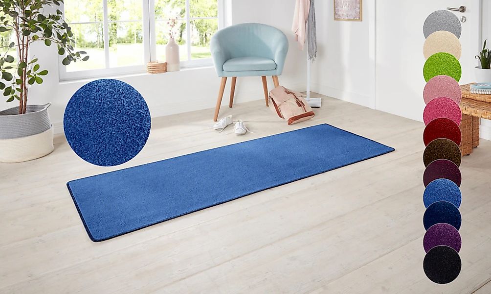 HANSE Home Teppich "Shashi" rechteckig 8,5 mm Höhe Kurzflor, Unifarben, Läu günstig online kaufen