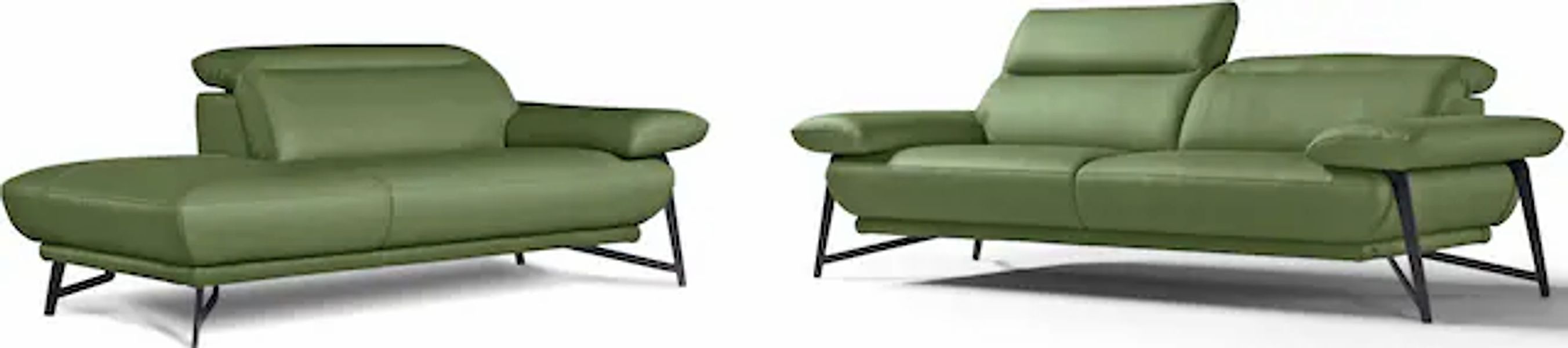 Egoitaliano Sofa »Anais, Design mit hohem Sitzkomfort, Fußfarbe schattengra günstig online kaufen