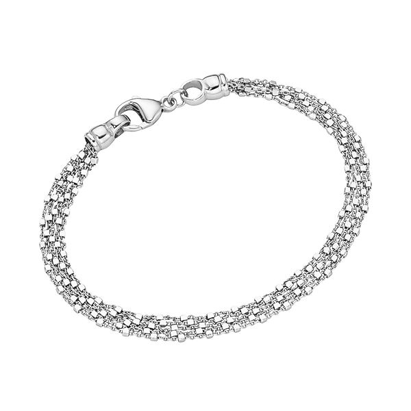 Smart Jewel Armband "Ankerkette 5-reihig mit Zwischenteilen, Silber 925" günstig online kaufen