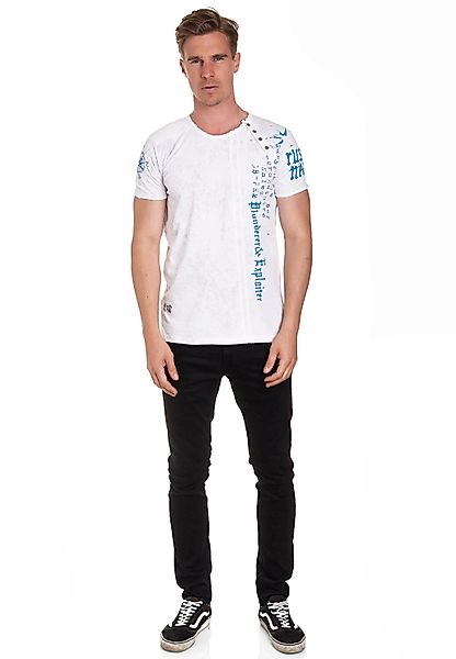 Rusty Neal T-Shirt, mit seitlicher Knopfleiste günstig online kaufen