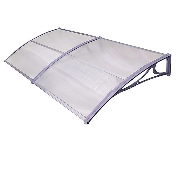 TRUTZHOLM Haustürvordach 97 x 295 cm Hohlkammerplatte Aluabschlussleiste Gr günstig online kaufen