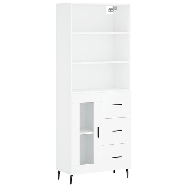 vidaXL Highboard Weiß 69,5x34x180 cm Holzwerkstoff 3189525 günstig online kaufen