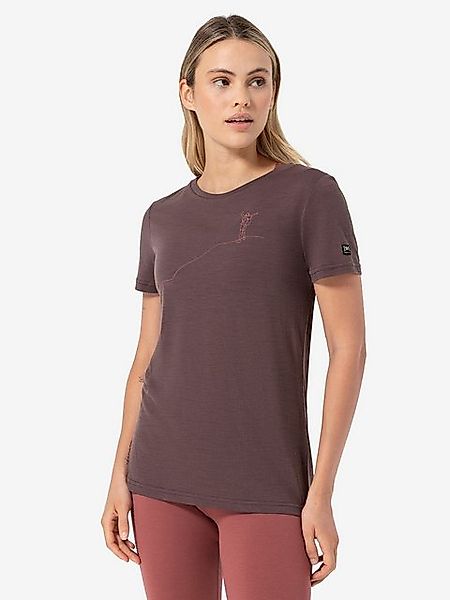 SUPER.NATURAL Print-Shirt Merino T-Shirt W GIPFELGLÜCK günstig online kaufen