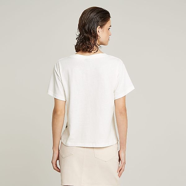 G-STAR V-Shirt "Open V Relaxed" mit Logo Druck günstig online kaufen