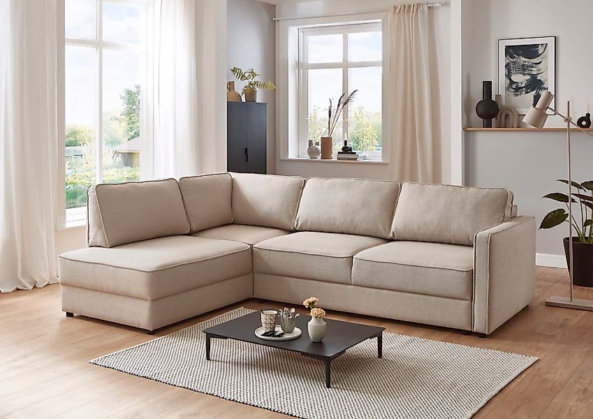 ATLANTIC home collection Schlafsofa "Chill", Ecksofa mit Bettfunktion und B günstig online kaufen