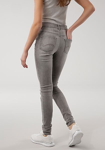 KangaROOS 5-Pocket-Jeans "SUPER SKINNY HIGH RISE", knöchellang, mit Used-Op günstig online kaufen