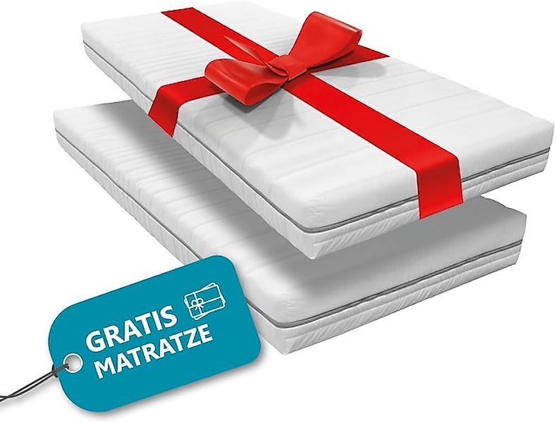 Beco Komfortschaummatratze »2 für 1« 21 cm hoch Raumgewicht: 28 kg/m³ 2x Ko günstig online kaufen