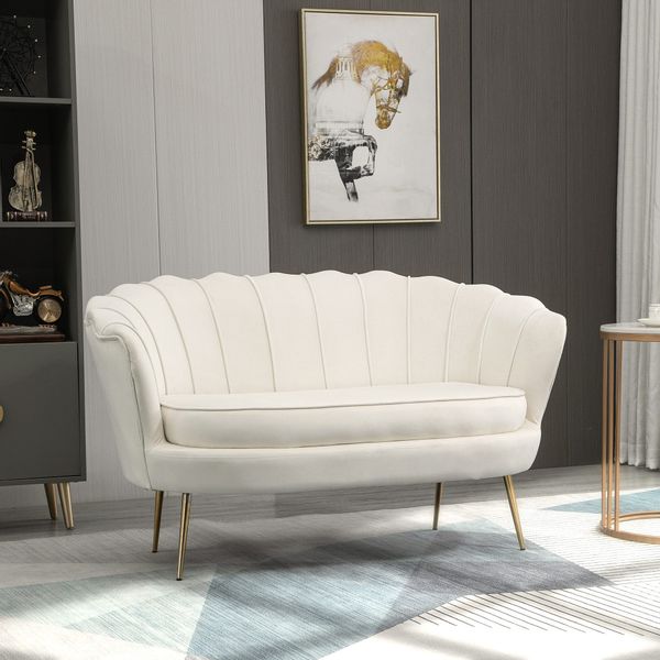 HOMCOM 2-Sitzer Sofa, Couch mit Armlehne, günstig online kaufen