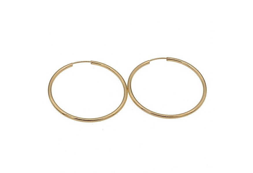 Bella Carina Paar Creolen Creolen 3 cm Durchmesser aus 585 Gold, 14 Karat, günstig online kaufen