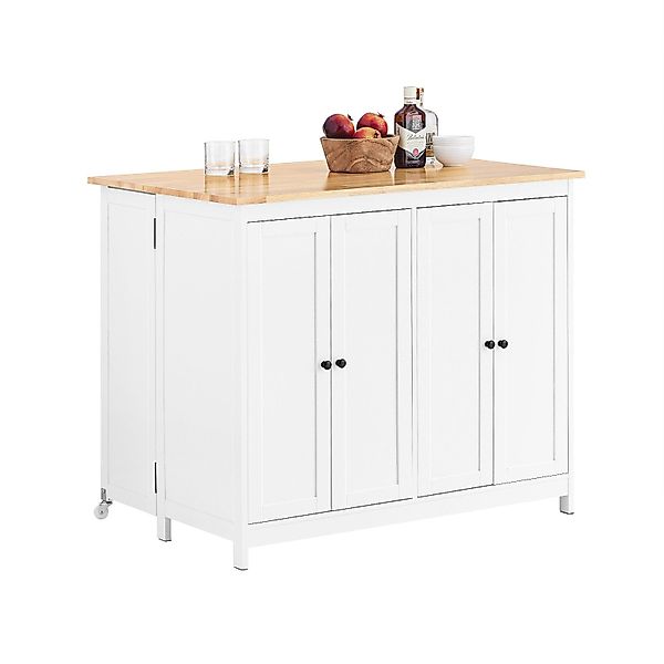 SoBuy Küchenbuffet KNL10 Kücheninsel mit Arbeitsfläche günstig online kaufen
