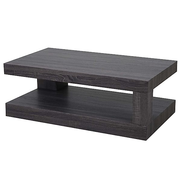MCW Couchtisch A32 3D-Struktur Schwarze Eicheoptik günstig online kaufen