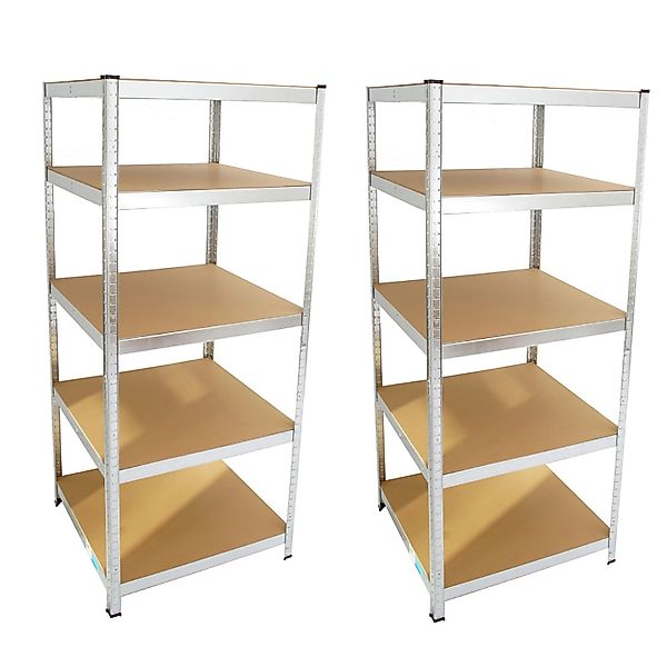 TRUTZHOLM 2x Schwerlastregal 180x75x75cm 875 kg 5 Böden günstig online kaufen