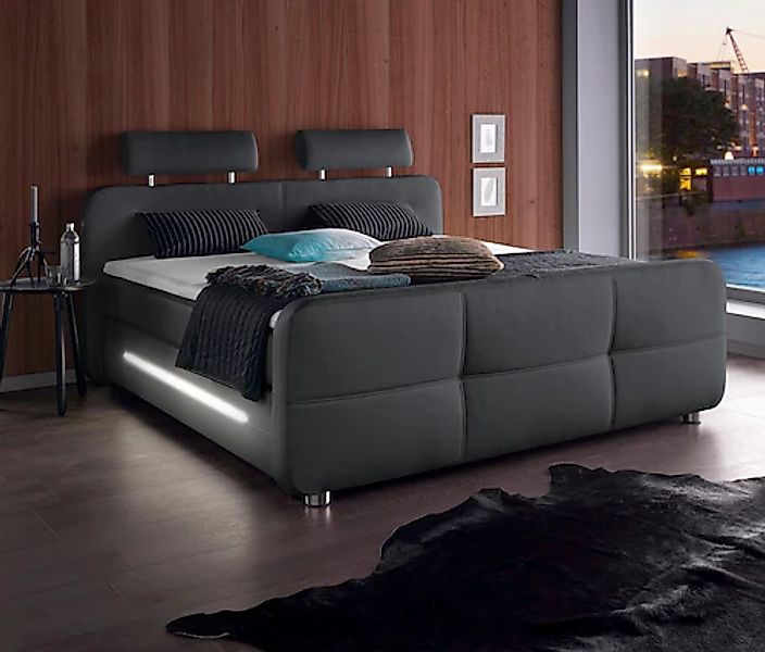 Jockenhöfer Gruppe Boxspringbett »Gina« inkl. Topper und LED-Beleuchtung, e günstig online kaufen