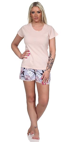 Moonline Schlafanzug Kurzer Damen Pyjama Schlafanzug günstig online kaufen