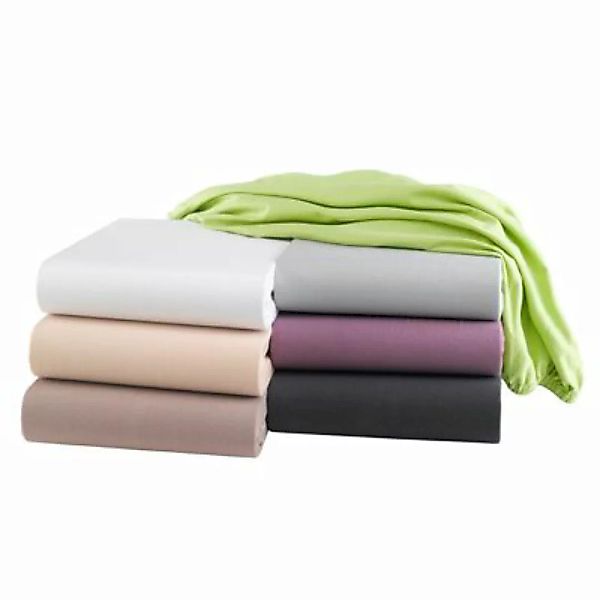 HTI-Living Spannbettlaken Jersey 100 x 200 Baumwolle/Elastan silber günstig online kaufen