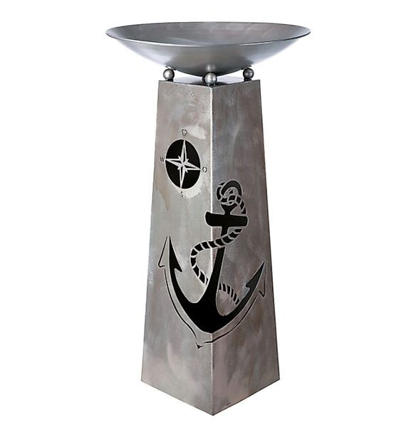 GILDE Dekosäule Metall Schalenständer Anker, 95 günstig online kaufen