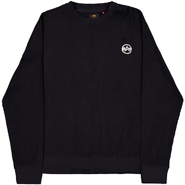 Alpha Industries  Sweatshirt Studio Waffle Sweatshirt - black günstig online kaufen
