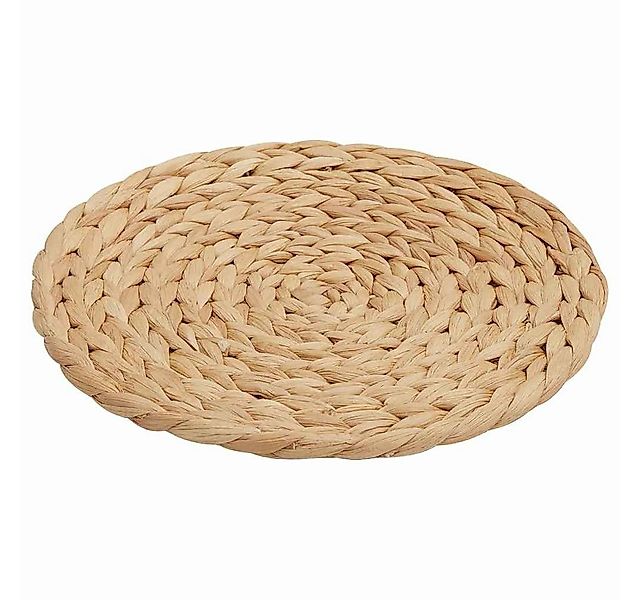 vidaXL Platzset Runde gewebte Tischsets 10 pcs Natur Ø 30 cm Wasserhyazinth günstig online kaufen