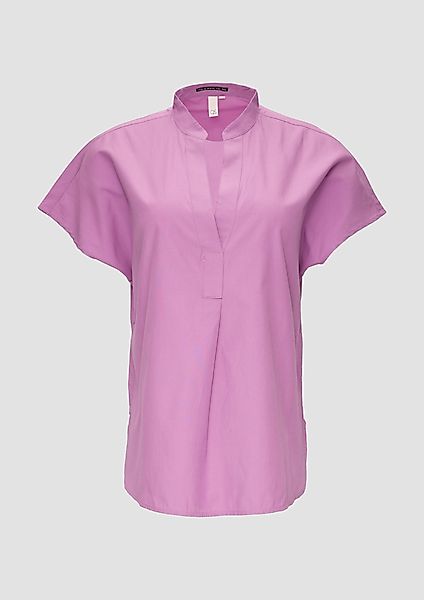QS Kurzarmbluse Blusenshirt aus Popeline günstig online kaufen